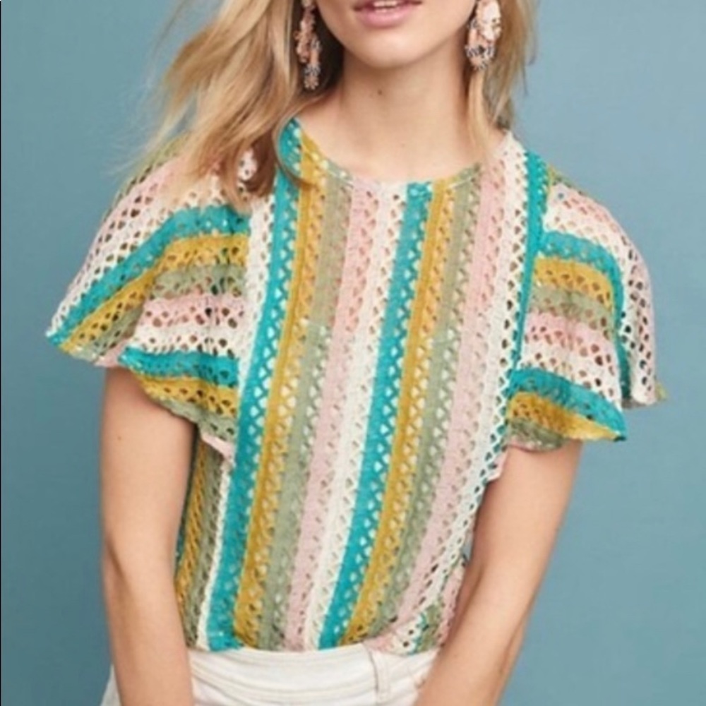 BUNDLE BARGIN!!! Anthropologie Eva Franco Small Crochet Top